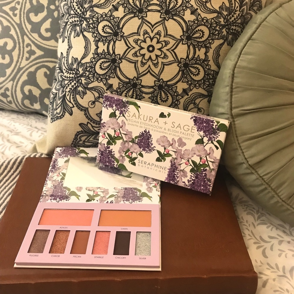 Sakura + Sage eyeshadow and blush palette